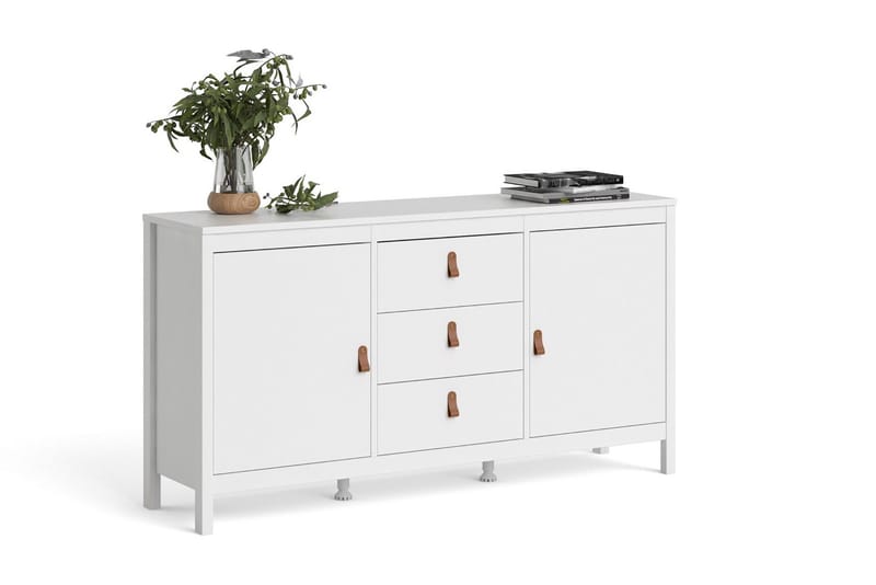 Vallvidera Sideboard 38x151 cm - Vit/Natur - Förvaring - Förvaringsmöbler - Skänkar & sideboards