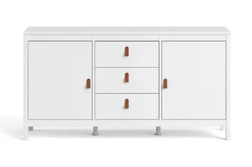 Vallvidera Sideboard 38x151 cm - Vit/Natur - Förvaring - Förvaringsmöbler - Skänkar & sideboards