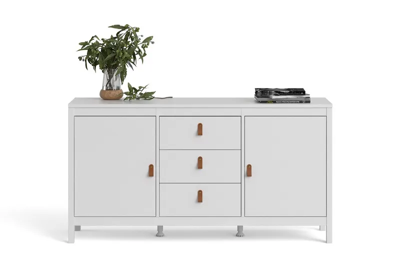 Vallvidera Sideboard 38x151 cm - Vit/Natur - Förvaring - Förvaringsmöbler - Skänkar & sideboards