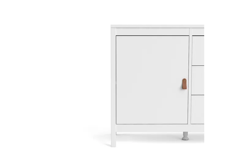 Vallvidera Sideboard 38x151 cm - Vit/Natur - Förvaring - Förvaringsmöbler - Skänkar & sideboards
