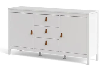 Vallvidera Sideboard 38x151 cm - Vit/Natur - Förvaring - Förvaringsmöbler - Skänkar & sideboards