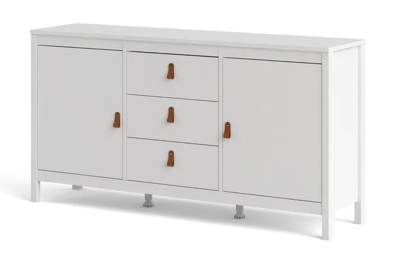 Vallvidera Sideboard 38x151 cm - Vit/Natur - Förvaring - Förvaringsmöbler - Skänkar & sideboards