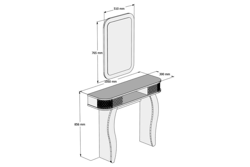 VARRED Skänk 105 cm Vit - Skänkar & sideboards