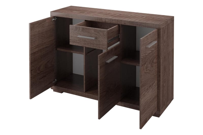 Vegas Skänk 127,5x40,5x91 cm LED-belysning - Beige/Grå - Förvaring - Förvaringsmöbler - Skänkar & sideboards