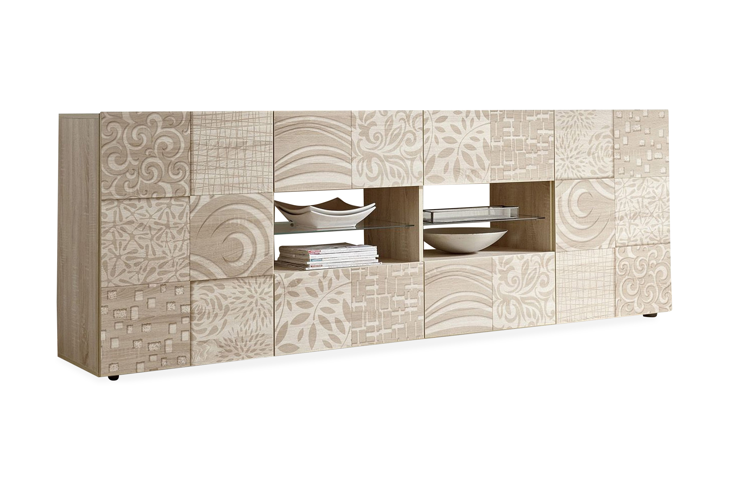 walens sideboard 241 4 hyllor brun -