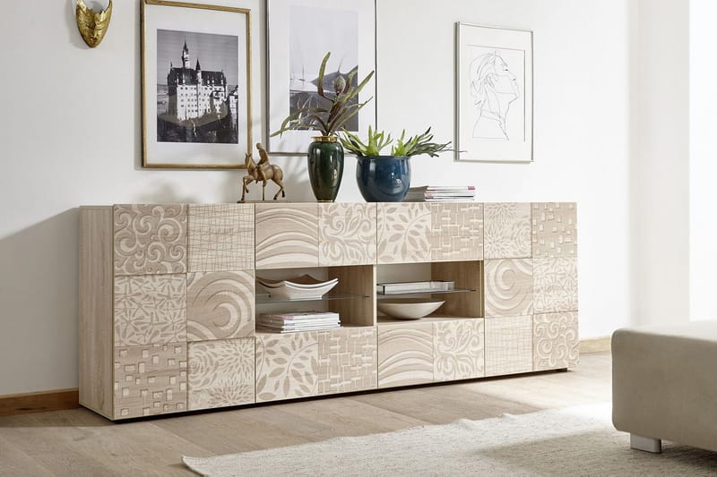 WALENS Sideboard 241 4 Hyllor Brun - Skänkar & sideboards