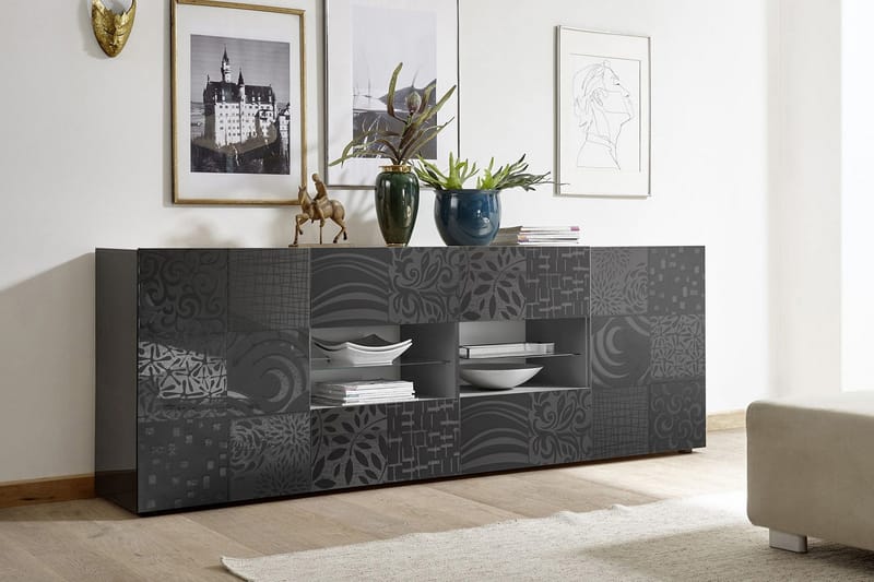WALENS Sideboard 241 4 Hyllor Grå - Förvaring - Förvaringsmöbler - Skänkar & sideboards