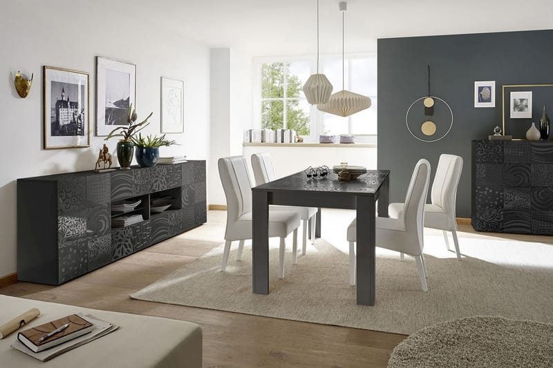 WALENS Sideboard 241 4 Hyllor Grå - Förvaring - Förvaringsmöbler - Skänkar & sideboards