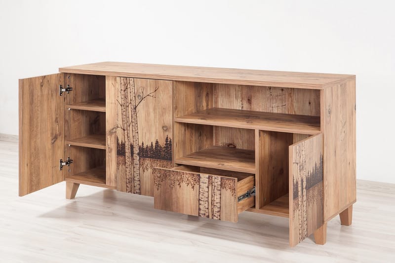 WARTA Skänk Björk/Sjö Trä - Beige/Ljusbrun - Förvaring - Förvaringsmöbler - Skänkar & sideboards