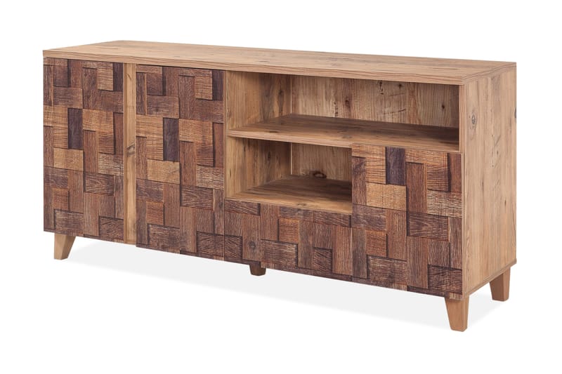 WARTA Skänk Flätmönster Trä - Mörkbrun - Förvaring - Förvaringsmöbler - Skänkar & sideboards
