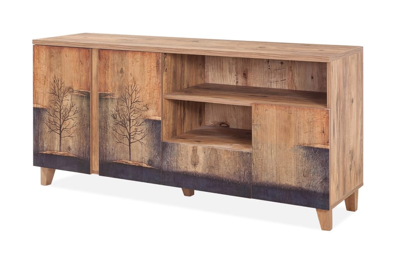 WARTA Skänk Trädsilhuett Trä/Betsad - Brun/Grå - Förvaring - Förvaringsmöbler - Skänkar & sideboards