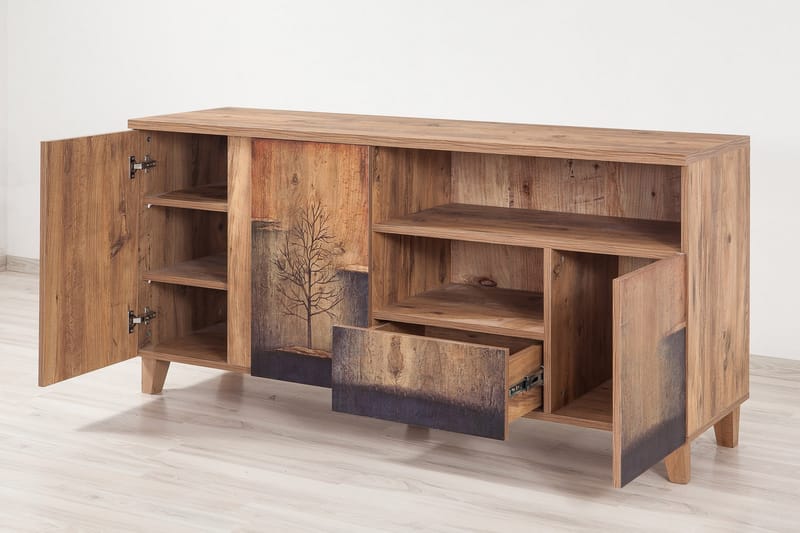 WARTA Skänk Trädsilhuett Trä/Betsad - Brun/Grå - Förvaring - Förvaringsmöbler - Skänkar & sideboards