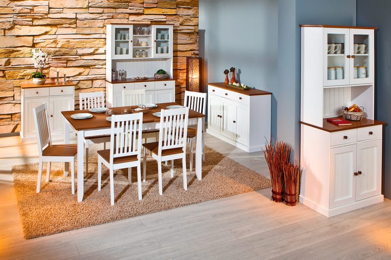 WESTERLAND Sideboard 130 Vit/Natur - Förvaring - Förvaringsmöbler - Skänkar & sideboards