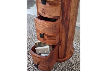 Willowdale Sideboard 35 cm 4 Lådor Runt - Brun - Förvaring - Förvaringsmöbler - Skänkar & sideboards