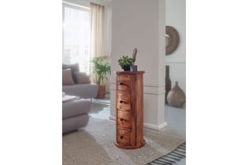 Willowdale Sideboard 35 cm 4 Lådor Runt - Brun - Förvaring - Förvaringsmöbler - Skänkar & sideboards