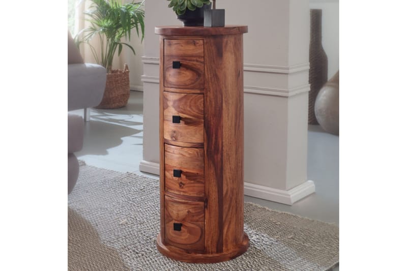 Willowdale Sideboard 35 cm 4 Lådor Runt - Brun - Förvaring - Förvaringsmöbler - Skänkar & sideboards