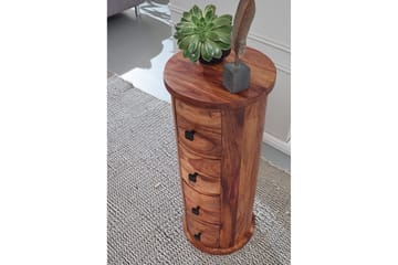 Willowdale Sideboard 35 cm 4 Lådor Runt - Brun - Förvaring - Förvaringsmöbler - Skänkar & sideboards