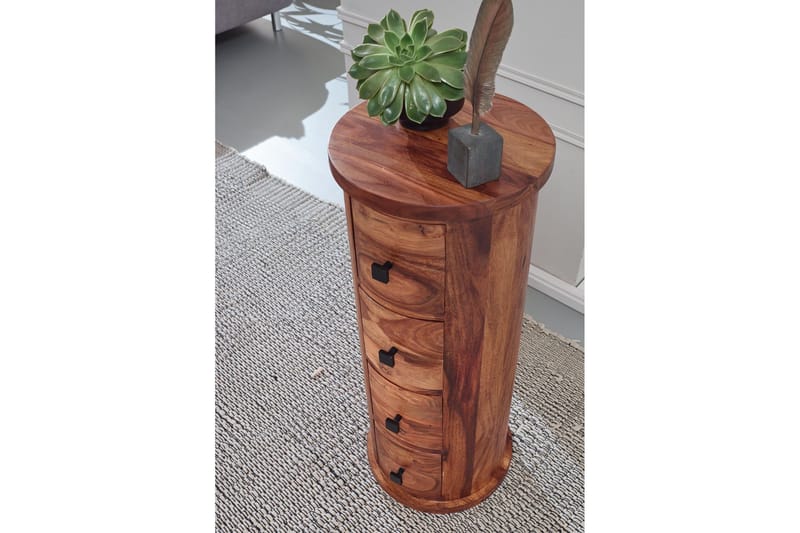 Willowdale Sideboard 35 cm 4 Lådor Runt - Brun - Förvaring - Förvaringsmöbler - Skänkar & sideboards