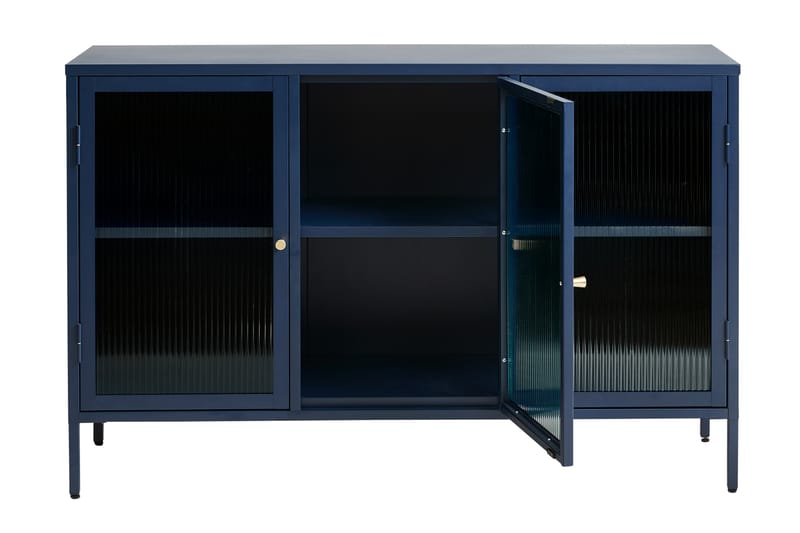 ZIZOU Sideboard 3 delar 132 cm Blå - Förvaring - Förvaringsmöbler - Skänkar & sideboards