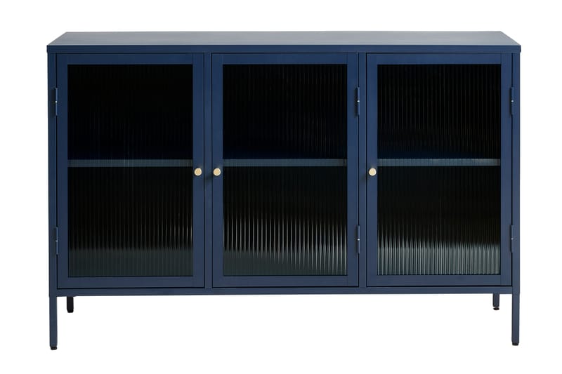 ZIZOU Sideboard 3 delar 132 cm Blå - Skänkar & sideboards