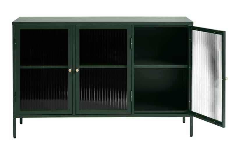 ZIZOU Sideboard 3 delar 132 cm Grön - Förvaring - Förvaringsmöbler - Skänkar & sideboards