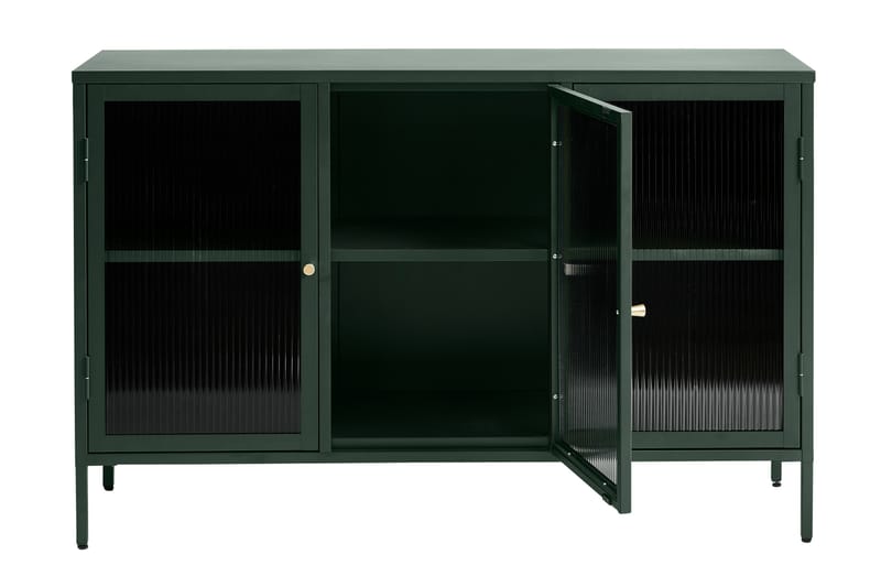 ZIZOU Sideboard 3 delar 132 cm Grön - Förvaring - Förvaringsmöbler - Skänkar & sideboards