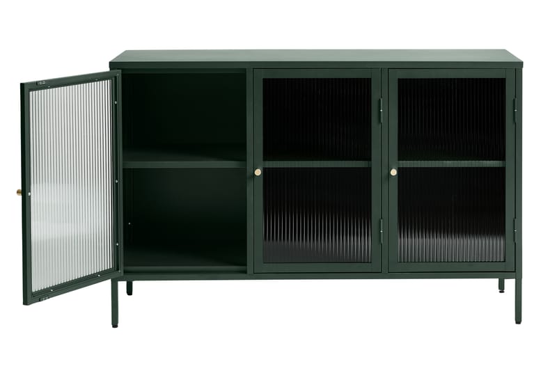 ZIZOU Sideboard 3 delar 132 cm Grön - Förvaring - Förvaringsmöbler - Skänkar & sideboards