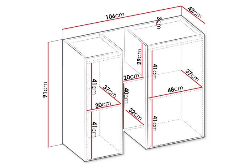 Sigmana Highboard - Svart - Förvaring - Förvaringsmöbler - Byrå