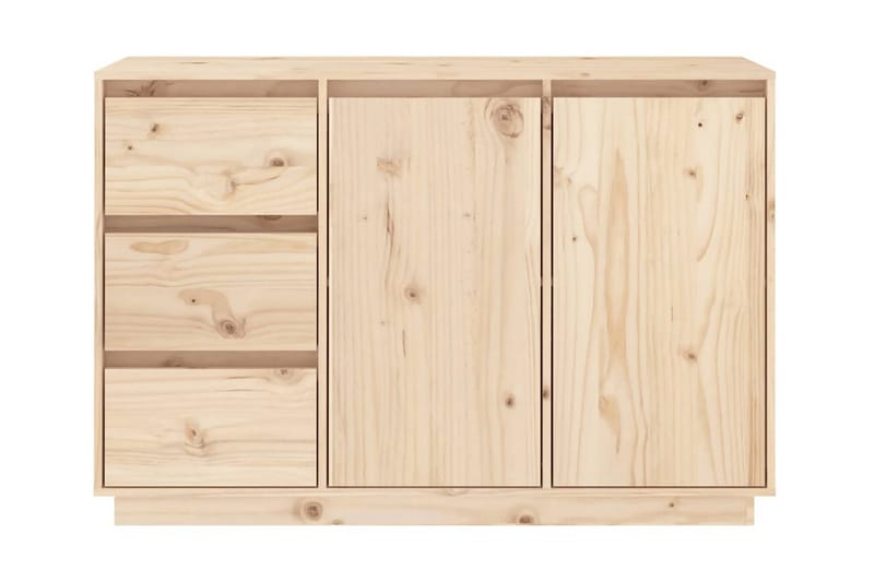 Skänk 111x34x75 cm massiv furu - Brun - Skänkar & sideboards