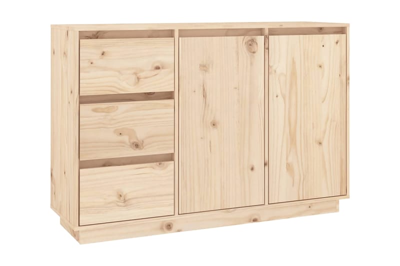 Skänk 111x34x75 cm massiv furu - Brun - Skänkar & sideboards