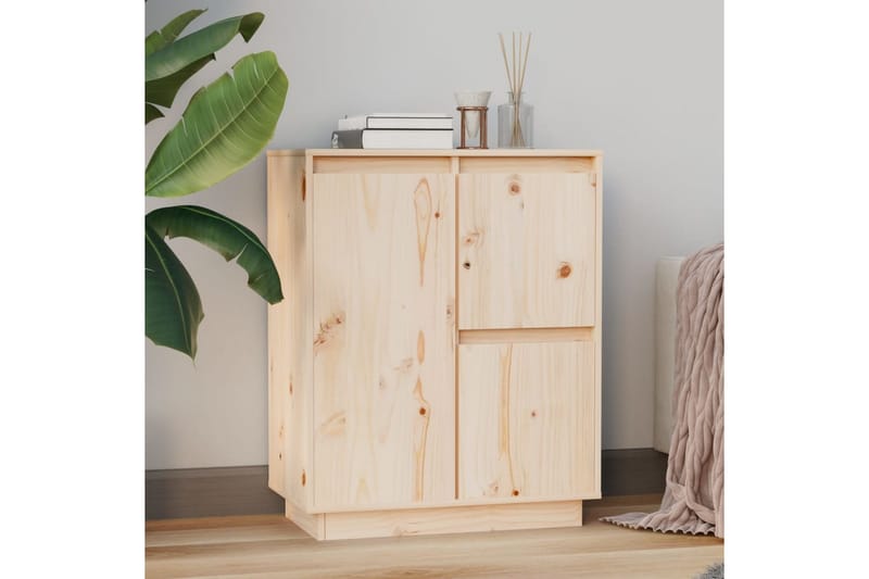 Skänk 60x34x75 cm massiv furu - Brun - Förvaring - Förvaringsmöbler - Skänkar & sideboards