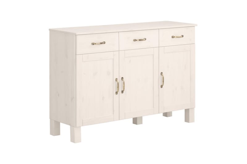 Skänk Alby 125x38x85 cm, Vit - 125x38x85 cm, Vit - Förvaring - Förvaringsmöbler - Skänkar & sideboards