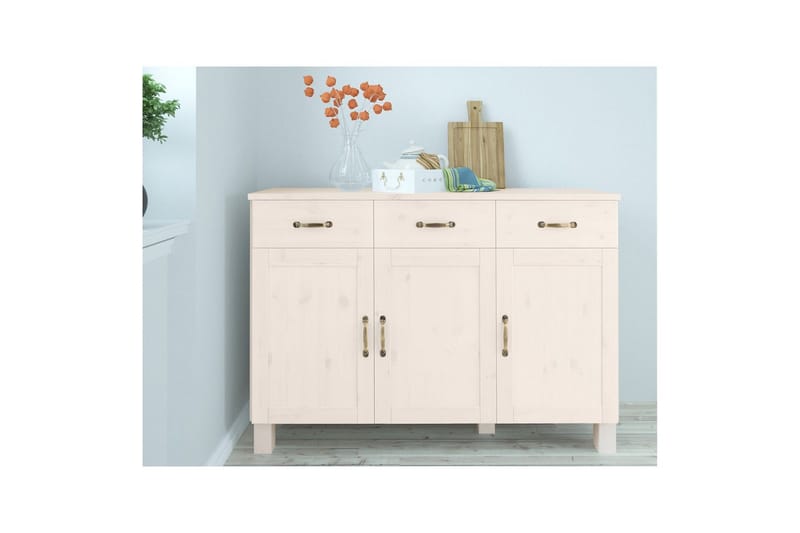 Skänk Alby 125x38x85 cm, Vit - 125x38x85 cm, Vit - Förvaring - Förvaringsmöbler - Skänkar & sideboards