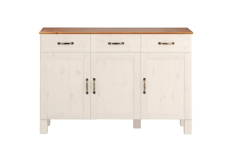 Skänk Alby 125x38x85 cm, Vit/Honung - 125x38x85 cm, Vit/Honung - Förvaring - Förvaringsmöbler - Skänkar & sideboards