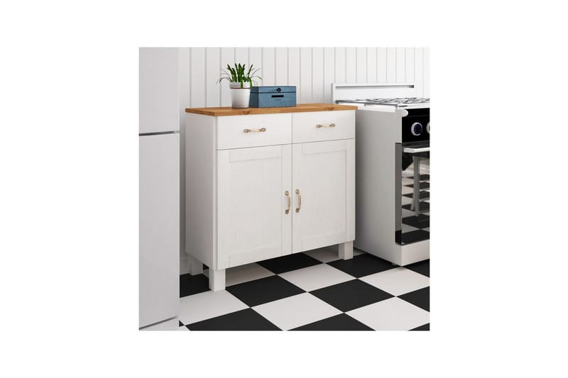 Skänk Alby 85x38x85 cm, Vit/Honung - 85x38x85 cm, Vit/Honung - Förvaring - Förvaringsmöbler - Skänkar & sideboards