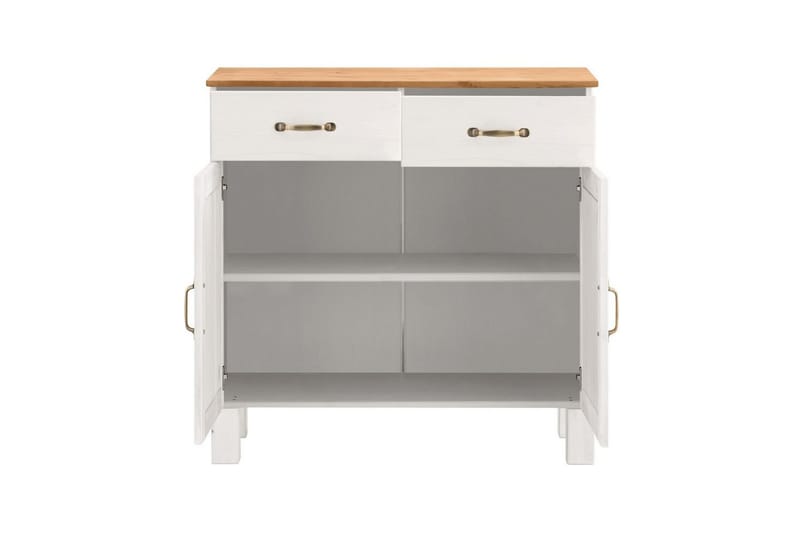 Skänk Alby 85x38x85 cm, Vit/Honung - 85x38x85 cm, Vit/Honung - Förvaring - Förvaringsmöbler - Skänkar & sideboards