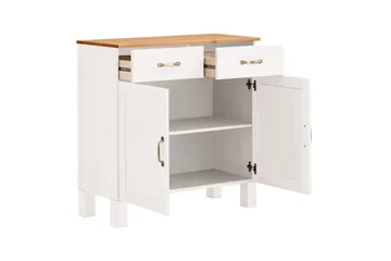 Skänk Alby 85x38x85 cm, Vit/Honung - 85x38x85 cm, Vit/Honung - Förvaring - Förvaringsmöbler - Skänkar & sideboards