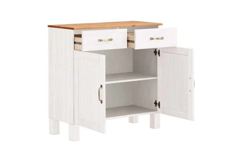 Skänk Alby 85x38x85 cm, Vit/Honung - 85x38x85 cm, Vit/Honung - Förvaring - Förvaringsmöbler - Skänkar & sideboards