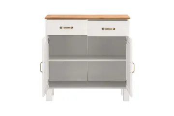 Skänk Alby 85x38x85 cm, Vit/Honung - 85x38x85 cm, Vit/Honung - Förvaring - Förvaringsmöbler - Skänkar & sideboards