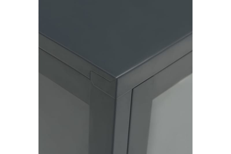 Skänk antracit 105x35x70 cm stål och glas - Antracit - Förvaring - Förvaringsmöbler - Skänkar & sideboards