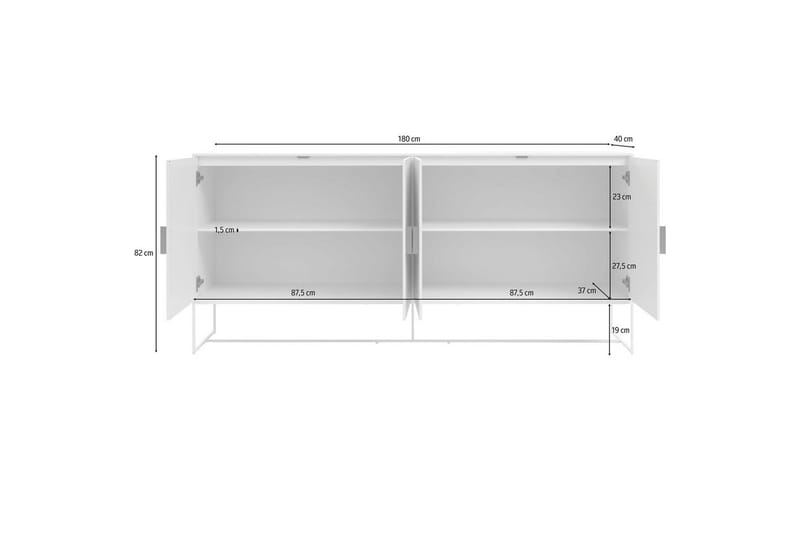 Skänk Asia Vit - Vit - Förvaring - Förvaringsmöbler - Skänkar & sideboards