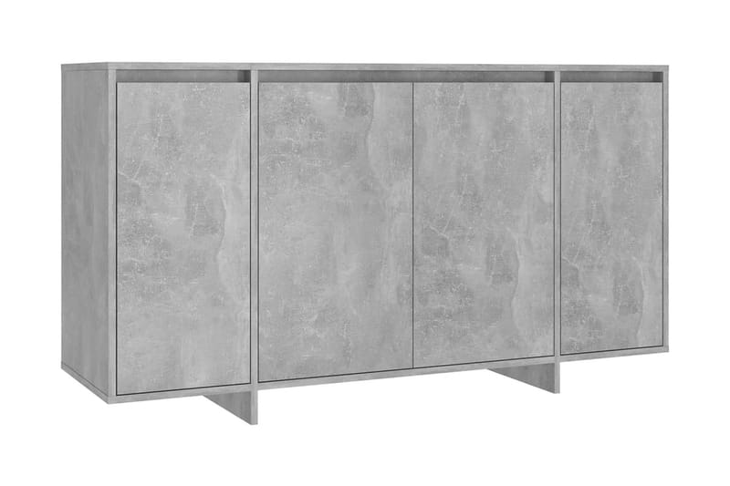 Skänk betonggrå 135x41x75 cm spånskiva - Betonggrå - Skänkar & sideboards