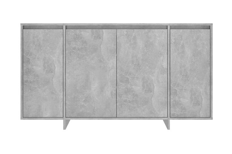 Skänk betonggrå 135x41x75 cm spånskiva - Betonggrå - Förvaring - Förvaringsmöbler - Skänkar & sideboards