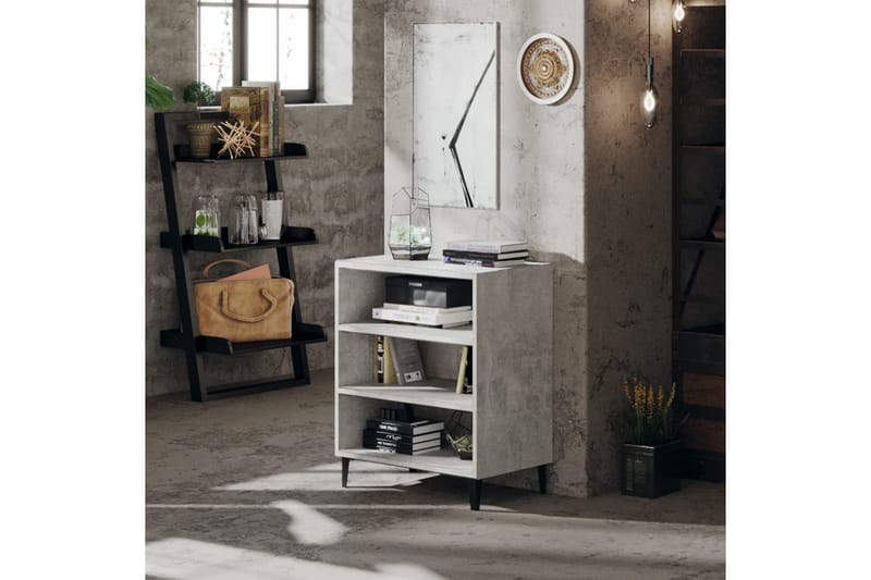 Skänk betonggrå 57x35x70 cm spånskiva - Grå - Förvaring - Förvaringsmöbler - Skänkar & sideboards