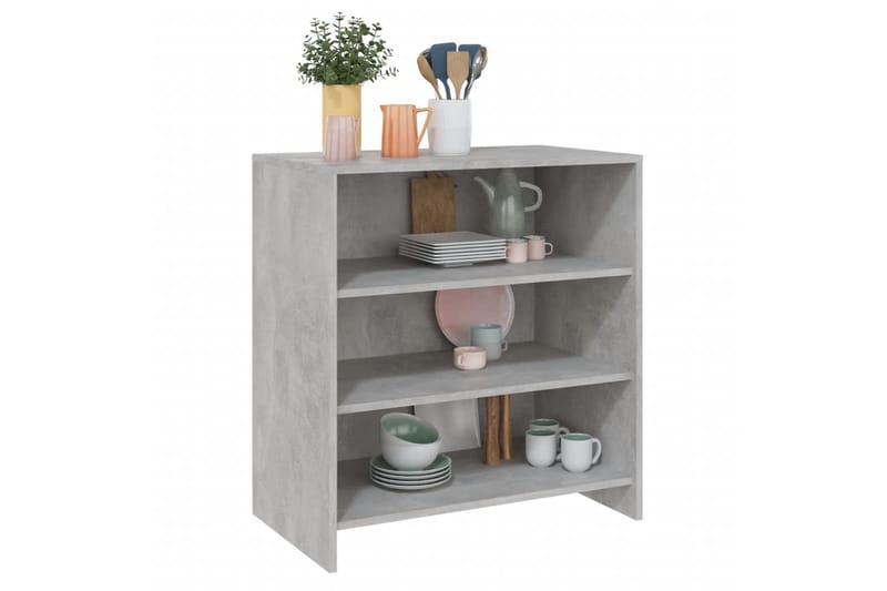 Skänk betonggrå 70x40,5x75 cm spånskiva - Betonggrå - Förvaring - Förvaringsmöbler - Skänkar & sideboards