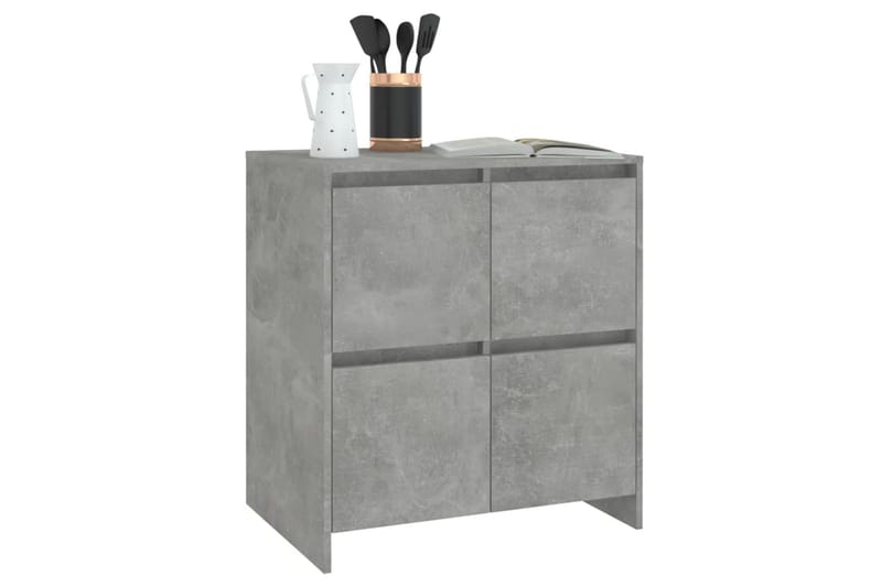 Skänk betonggrå 70x41x75 cm spånskiva - Betonggrå - Förvaring - Förvaringsmöbler - Skänkar & sideboards