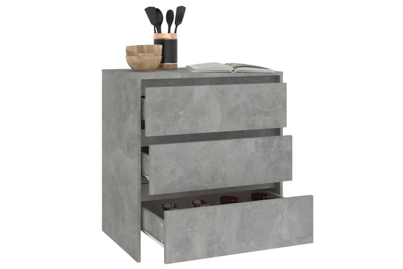 Skänk betonggrå 70x41x75 cm spånskiva - Betonggrå - Förvaring - Förvaringsmöbler - Skänkar & sideboards