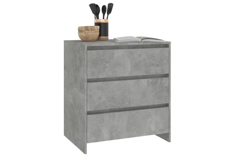 Skänk betonggrå 70x41x75 cm spånskiva - Betonggrå - Förvaring - Förvaringsmöbler - Skänkar & sideboards