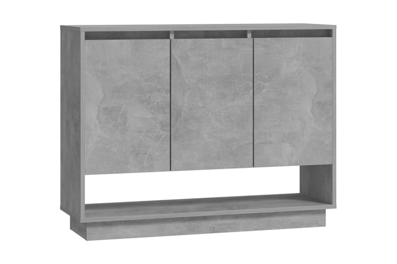 Skänk betonggrå 97x31x75 cm spånskiva - Betonggrå - Förvaring - Förvaringsmöbler - Skänkar & sideboards