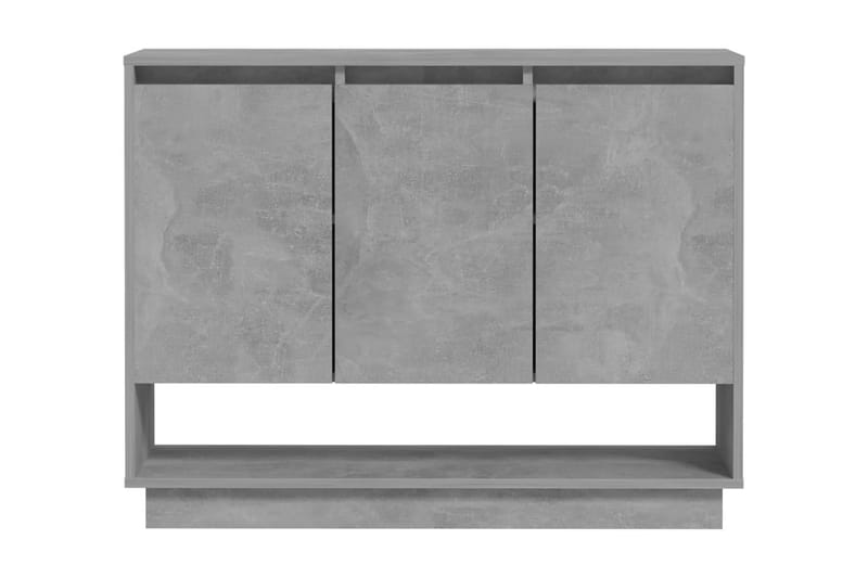 Skänk betonggrå 97x31x75 cm spånskiva - Betonggrå - Förvaring - Förvaringsmöbler - Skänkar & sideboards